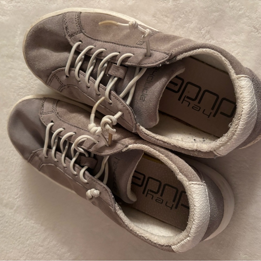 Hey Dude Men's Gray Lace-Up Sneakers